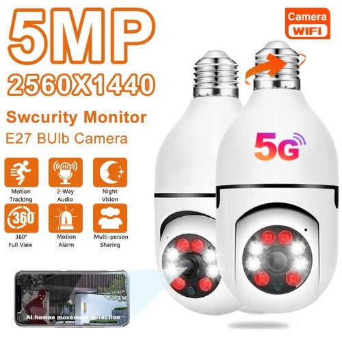 Indoor Wireless Bulb Surveillance Camera
